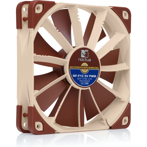 NOCTUA ventilátor NF-F12 5V PWM, 120x120cm - Ventilátory pro PC - Obrázek 12O4000L01
