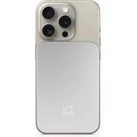 iWant 3000mAh Aluminium Mag+ bezdrátová powerbanka stříbrná - Powerbanky