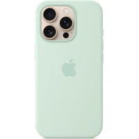 Apple silikonový kryt s MagSafe na iPhone 16 Pro akvamarínový - Pouzdra