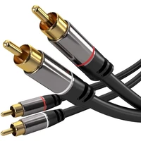 PremiumCord 2x Cinch/2x Cinch kabel 3m černý - Kabely a redukce