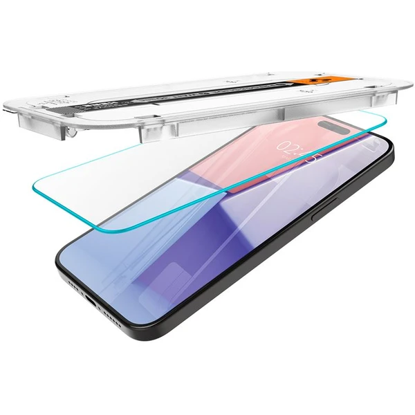 Spigen Glass tR EZ Fit HD tvrzené sklo iPhone 15 Pro čiré - Ochranné folie a skla - Obrázek 12W8000601
