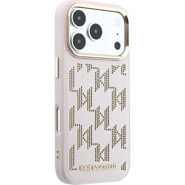 Karl Lagerfeld PU Perforated Monogram MagSafe kryt iPhone 17 Pro Max růžový - Pouzdra - Obrázek 12adc0ed5fd242438f16a803b2a2005a