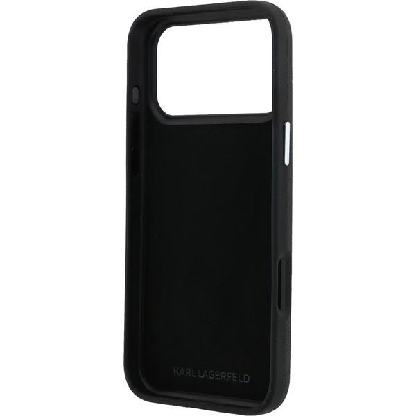 Karl Lagerfeld PU Semi Wrap Saffiano K&CH Heads kryt iPhone 18 Pro Max černý - Pouzdra - Obrázek 12c69ff69fe14ce3b0dbc54ce93cdc91