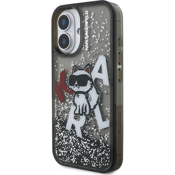 Karl Lagerfeld Liquid Glitter Scattered Choupette kryt iPhone 16 černý - Pouzdra - Obrázek 12cdd230bec6442fbd89c9bdba96226e