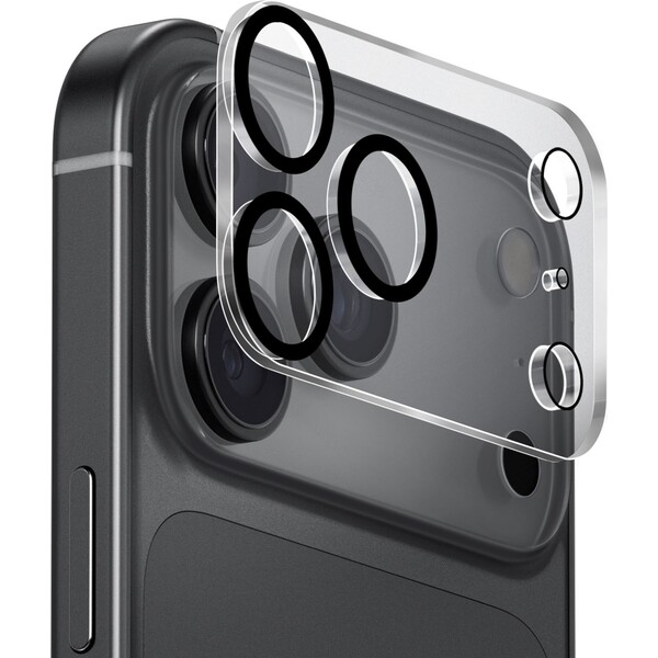 UNIQ Optix Clearshield Frameguard sklo na fotoaparát iPhone 17 Pro čiré