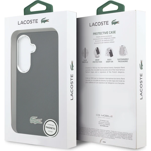 Lacoste Petit Pique Metal Logo Magnetic kryt Samsung Galaxy S26 černý - Pouzdra - Obrázek 12df102246a1428398da8d66072f0243