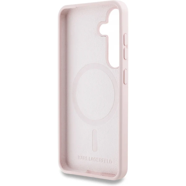 Karl Lagerfeld Liquid Silicone K&CH Heads MagSafe kryt Samsung Galaxy S25+ růžový - Pouzdra - Obrázek 12e5e28d7045475eac6adfead3346efa