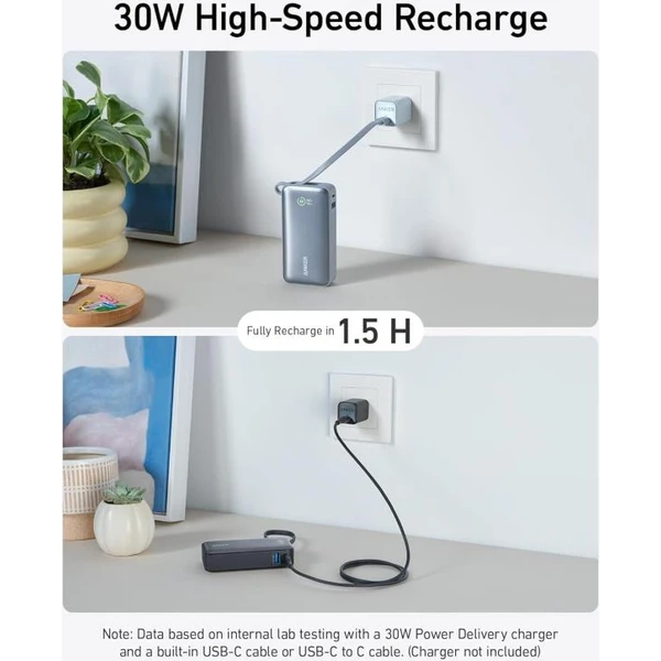 Anker 545 powerbanka 10000mAh, 30W s kabelem USB-C černá - Powerbanky - Obrázek 12f9717fa57d465db92c7c64440e01b0
