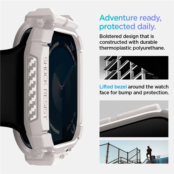 Spigen Rugged Armor kryt pro Apple Watch 10/11 (46mm) béžový - Pouzdra - Obrázek 130cbac169e3495d9c607bee3f9f9fc7