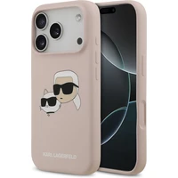 Karl Lagerfeld Liquid Silicone Double Heads MagSafe kryt iPhone 17 Pro růžový - Pouzdra