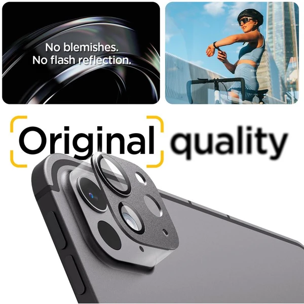 Spigen Glass tR EZ Fit Optik Metal sklo na fotoaparát iPad Pro 13" 2025/ iPad Pro 11" 2025 černé - Ochranné folie a skla - Obrázek 132bf19765284801be32e0aff5e4b56c
