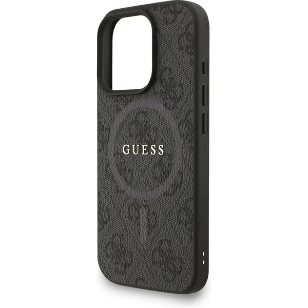 Guess PU Leather 4G Colored Ring Strap MagSafe kryt iPhone 16 Pro černý - Pouzdra - Obrázek 13387d7f6add4cbba2caaf6f528df392