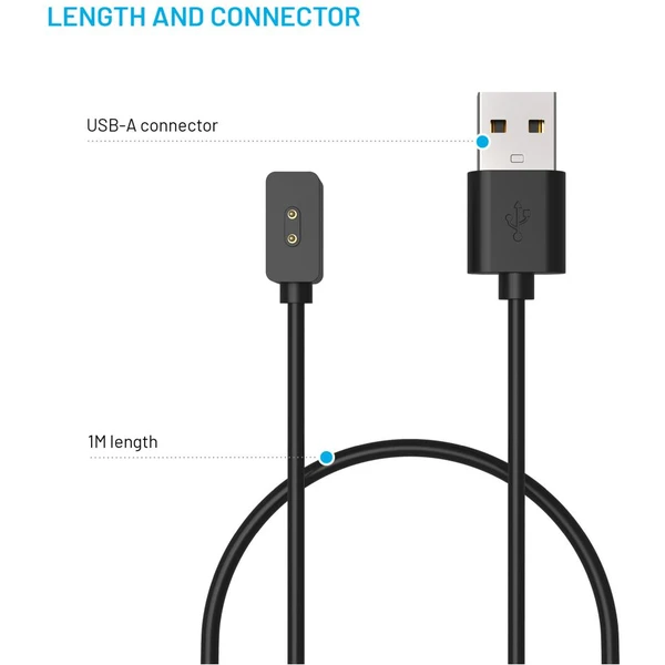 FIXED USB-A napájecí kabel pro Xiaomi Mi Band/Smart Band 8/9/Pro/Active 1m černý - Kabely a redukce - Obrázek 133929af2c3d43eeb172c92627ad2cb2