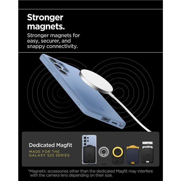 Spigen Silicone Fit MagSafe kryt Samsung Galaxy S25 Ultra safírově modrý - Pouzdra - Obrázek 133e6e0a70ed44908ed832183e98e317