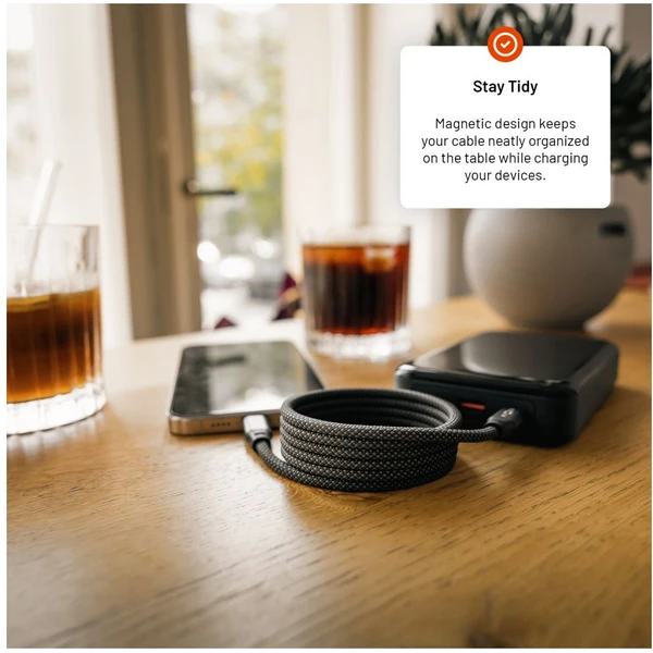 FIXED USB-C/USB-C magnetický napájecí kabel 240W 1,2m šedý - Kabely a redukce - Obrázek 134579958aa54282bf38a12f0f038692
