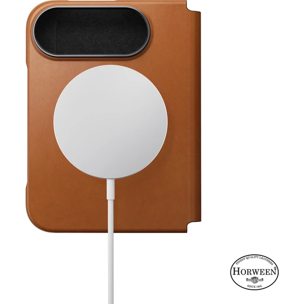 Nomad Traditional Leather Folio (Horween) MagSafe kožené pouzdro iPhone Duo sedlová hnědá - Pouzdra - Obrázek 13573d099f7340d2b2c1604de918f32f