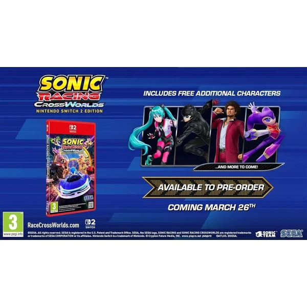 Sonic Racing: CrossWorlds (Switch 2) - Hry pro Nintendo Switch 2 - Obrázek 136ef055c6654a958f79c5c3d4432375