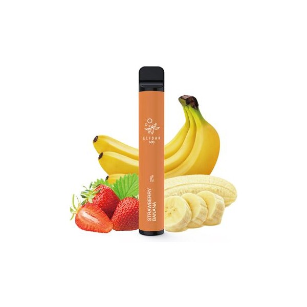 Elfbar 600 Disposable Pod Kit Strawberry Banana