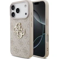 Guess PU 4G Metal Logo kryt iPhone 18 Pro růžový - Pouzdra