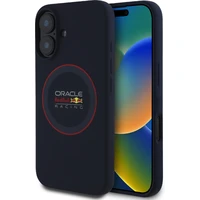 Oracle Red Bull Racing Silicone Red Ring MagSafe kryt iPhone 16 Plus modrý - Pouzdra