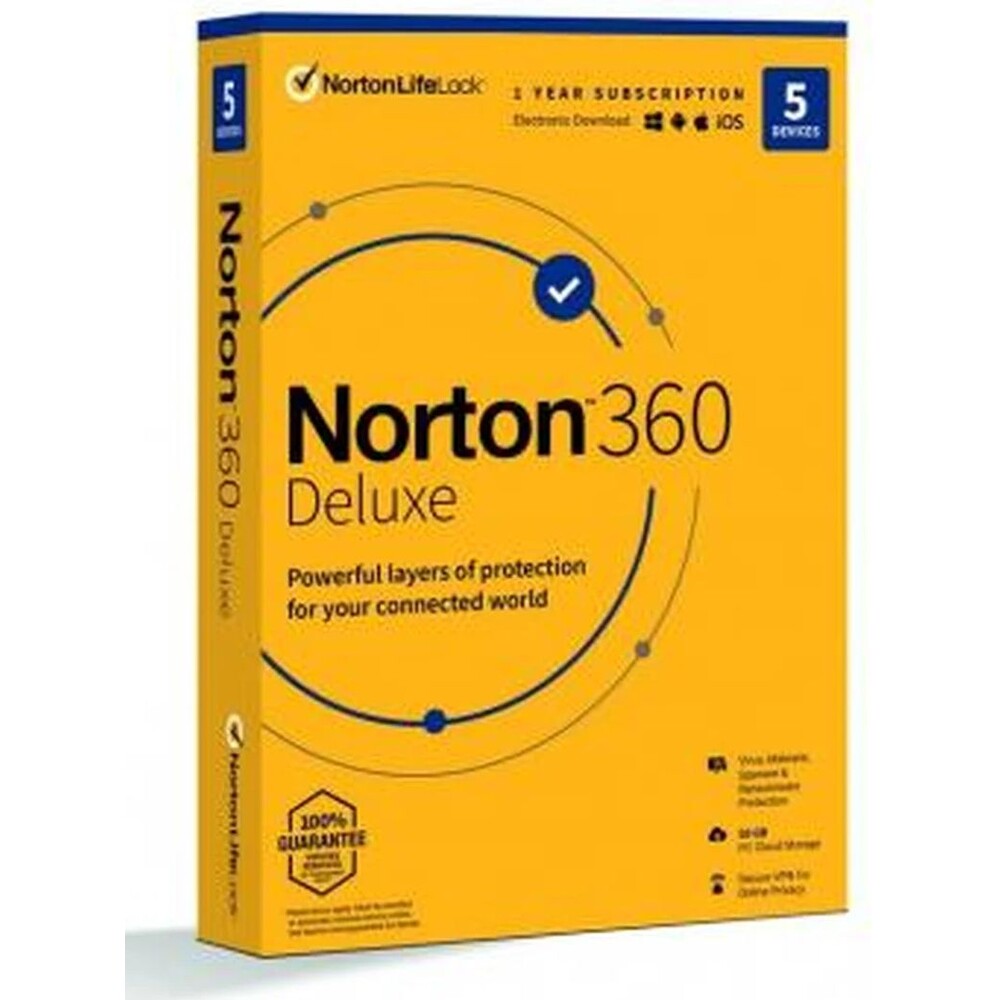 Norton 360 Deluxe 50GB CZ 1 uživatel pro 5 zařízení na 12 měsíců