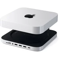 Satechi Aluminium Type-C Stand and Hub pro Mac mini stříbrný - USB huby