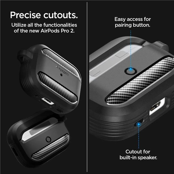 Spigen Rugged Armor pouzdro pro  AirPods Pro 2 černé - Pouzdra - Obrázek 13a4450ac8e64eeeb8f9e33f8b24bef9