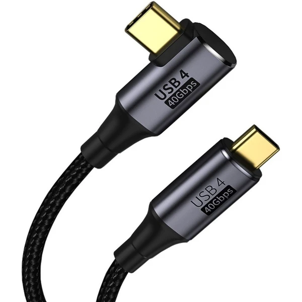 PremiumCord USB4 40Gbps 8K@60Hz 240W Thunderbolt 3 zahnutý kabel 0,3m - Kabely a redukce - Obrázek 13a5c550f7964224920b4185d2cc2d13