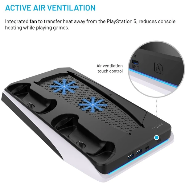 FIXED nabíjecí stanice s chlazením pro PlayStation 5 a DualSense černá - Nabíječky - Obrázek 13cd45be970d4b5985ba8ee503da6a69