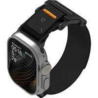 Aulumu A11 Mag Buckle Slim řemínek Apple Watch 49/46/45/44/42mm Black Buckle/Black Strap - Řemínky
