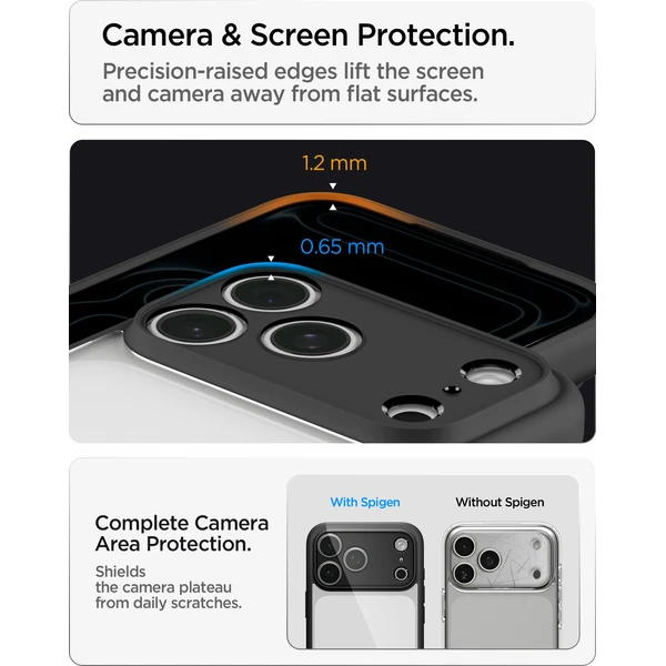 Spigen Ultra Hybrid kryt iPhone 18 Pro/17 Pro matte black - Pouzdra - Obrázek 13e41e4e1a9840aba386414fae9425b1
