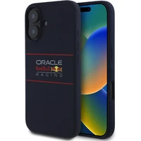 Oracle Red Bull Racing Silicone Horizontal Logo MagSafe kryt iPhone 16 modrý - Pouzdra