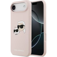 Karl Lagerfeld Liquid Silicone Double Heads MagSafe kryt iPhone Air růžový - Pouzdra