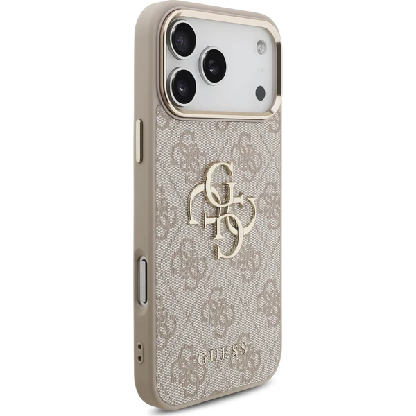Guess PU Leather 4G Metal Logo Gold Frame kryt iPhone 18 Pro Max růžový - Pouzdra - Obrázek 13fcbe28f90e45d9b1f9850a6491d963