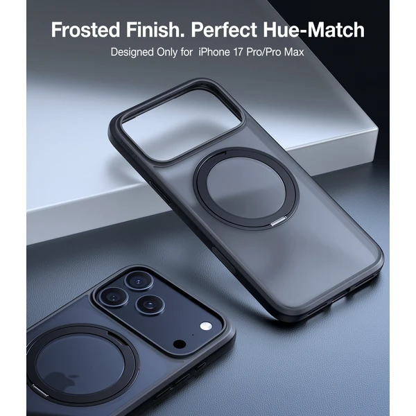Torras Ostand Pro MagSafe kryt iPhone 17 Pro black - Pouzdra - Obrázek 1412d3f9c5af4b4cb808133a04bb0a48