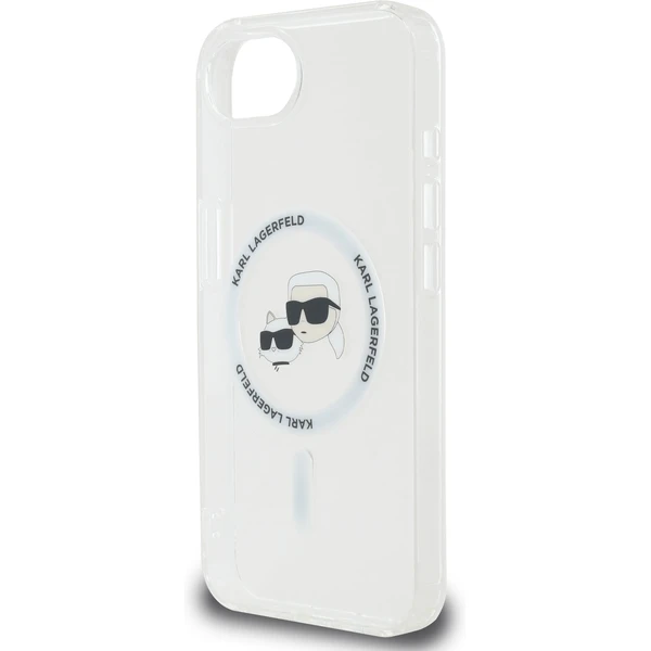 Karl Lagerfeld IML K&CH Heads Metal Frame MagSafe kryt iPhone 17e/16e čirý - Pouzdra - Obrázek 1423dc80f39f4a7e881c1564c75b5535