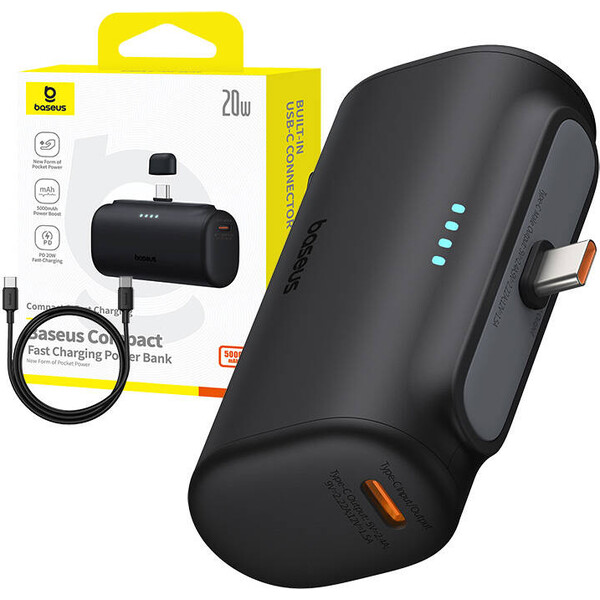 Baseus Power banka 5000mAh 20W USB-C černá - Powerbanky - Obrázek 1455dfaa8878499f9cbc09bf8bda8414