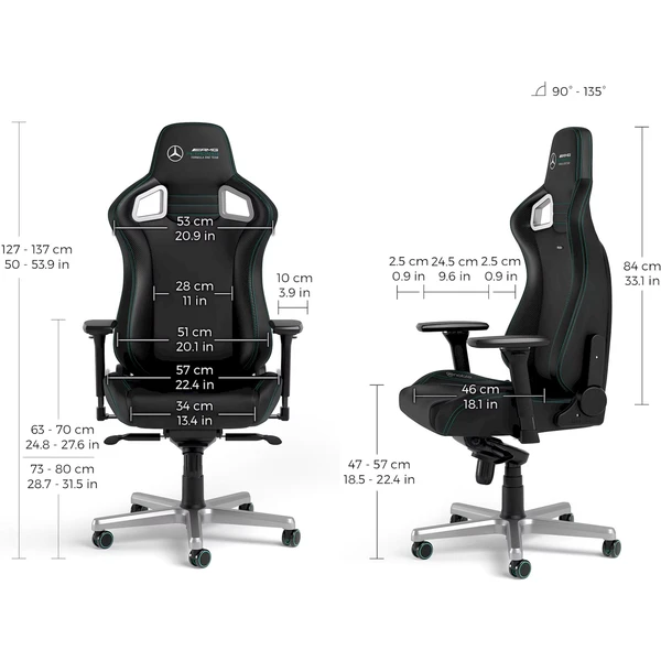 noblechairs EPIC Mercedes AMG Petronas Formula One Team Edition herní židle - Židle - Obrázek 148A000P01
