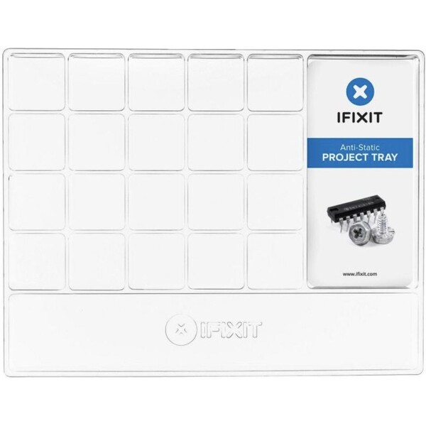 iFixit box s 20 přihrádkami čirý