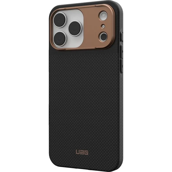UAG Fibr Armr MagSafe kryt iPhone 17 Pro Max kevlar černý/bronzový - Pouzdra - Obrázek 149fe3f53c5d45d0820a1ee9bb0e6a2b