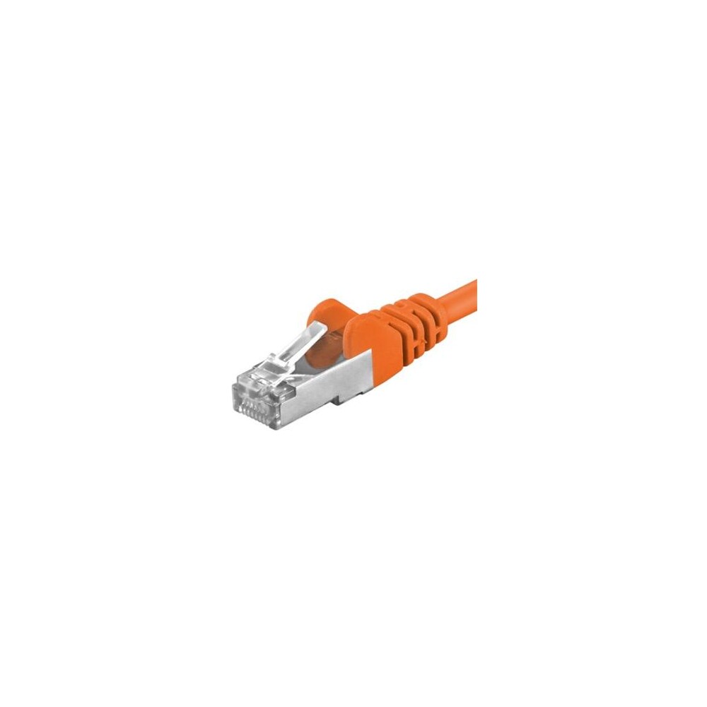 Premiumcord Patch kabel CAT 6a S-FTP RJ45-RJ45 AWG 26/7 0,5m oranžový