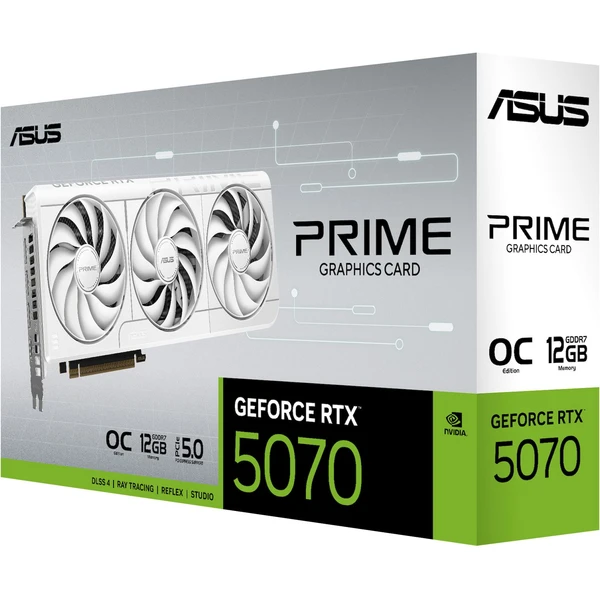 ASUS PRIME NVIDIA GeForce RTX 5070 White OC 12GB GDDR7 - Grafické karty - Obrázek 14RI000K01