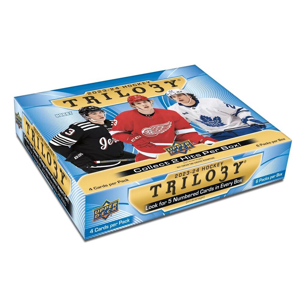 Hokejové karty 2023-24 Upper Deck Trilogy Hockey Hobby Box