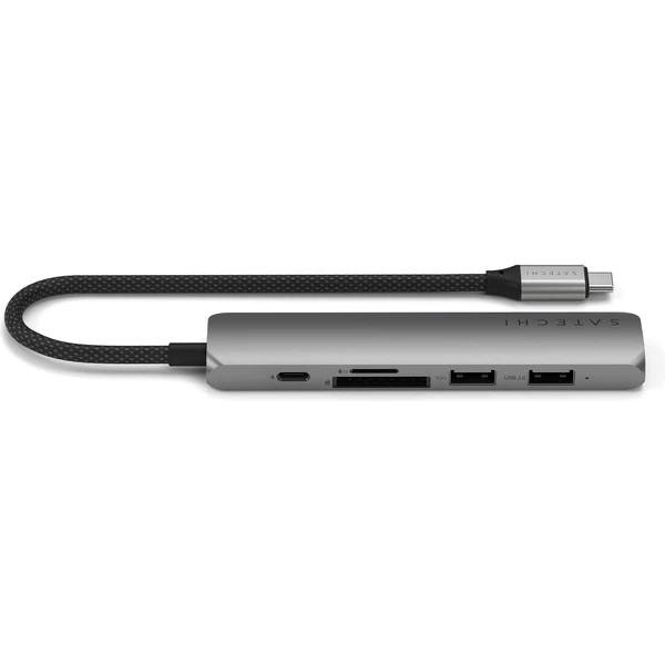 Satechi 6v1 USB-C Slim víceportový adaptér vesmírně šedý - USB huby - Obrázek 14UB000P01