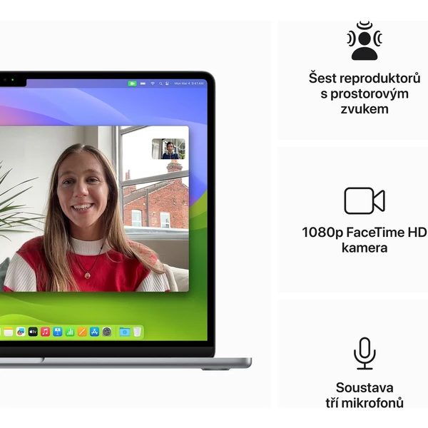 Apple MacBook Air 15,3" (2024) / M3 / 16GB / 512GB / SK KLV / vesmírně šedý - Notebooky - Obrázek 14X3000L01