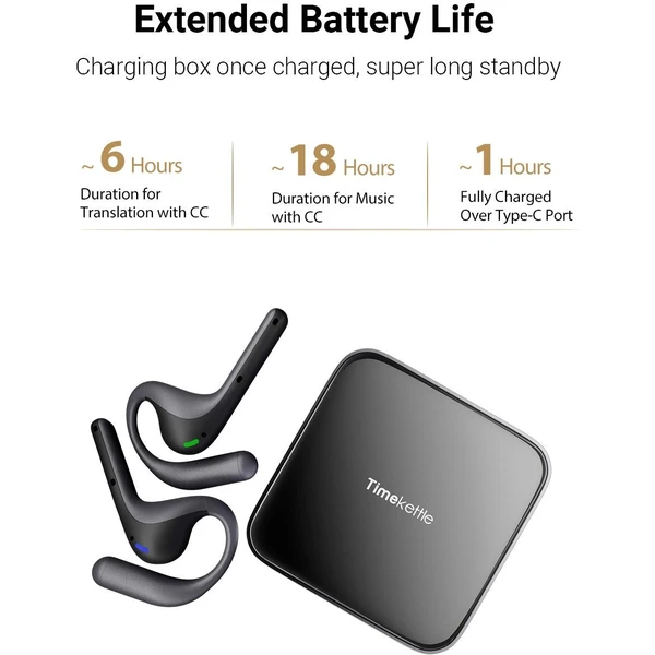 Timekettle W4 PRO AI Chytrý překladač černý - Záznamová zařízení - Obrázek 15090c9d2b0d43319e2e718540e989ac