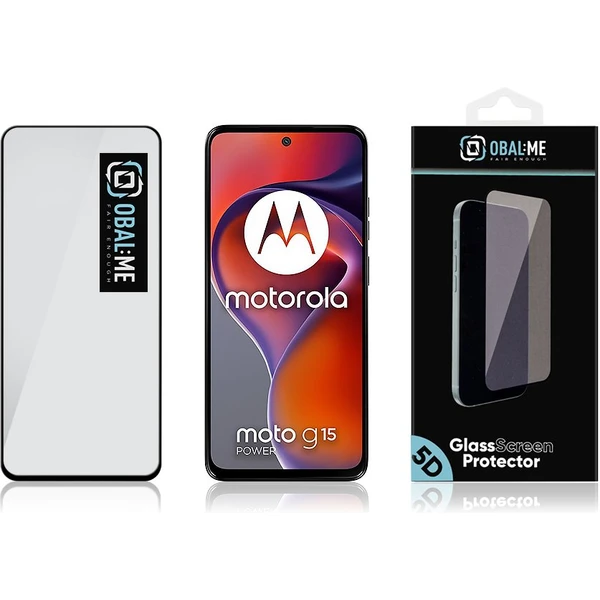OBAL:ME 5D tvrzené sklo Motorola G15/G15 Power černé - Ochranné folie a skla - Obrázek 15166958ea3f42838816b6adccd158eb