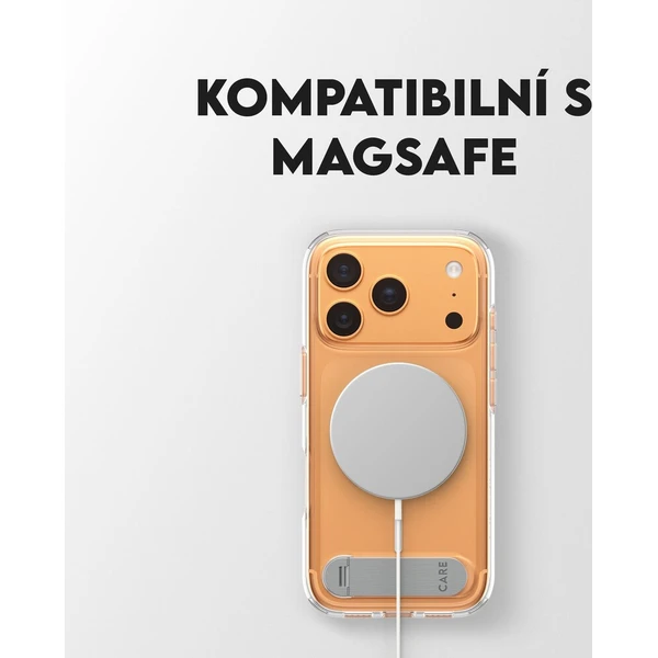 PanzerGlass® CARE Kickstand kryt s MagSafe Apple iPhone 17 Pro stříbrný/bílý - Pouzdra - Obrázek 1517a6625c5d4607808f8eb433efc1fc
