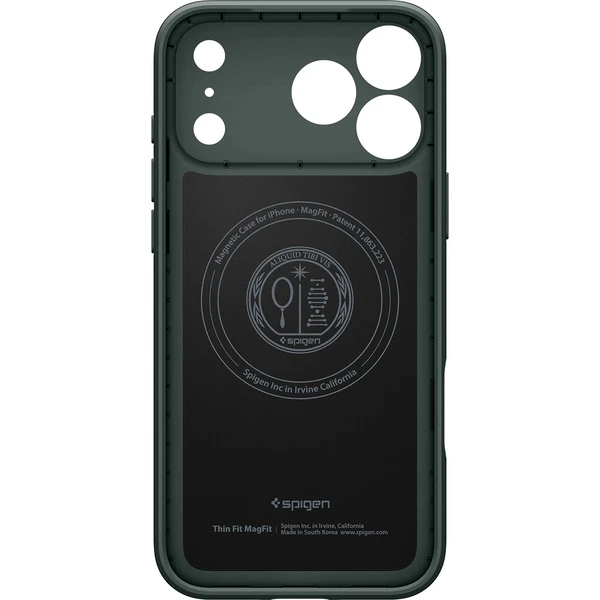 Spigen Thin Fit MagSafe kryt iPhone 18 Pro Max/17 Pro Max abyss green - Pouzdra - Obrázek 151b9898e7a04eb1afda7bfdd78384f4