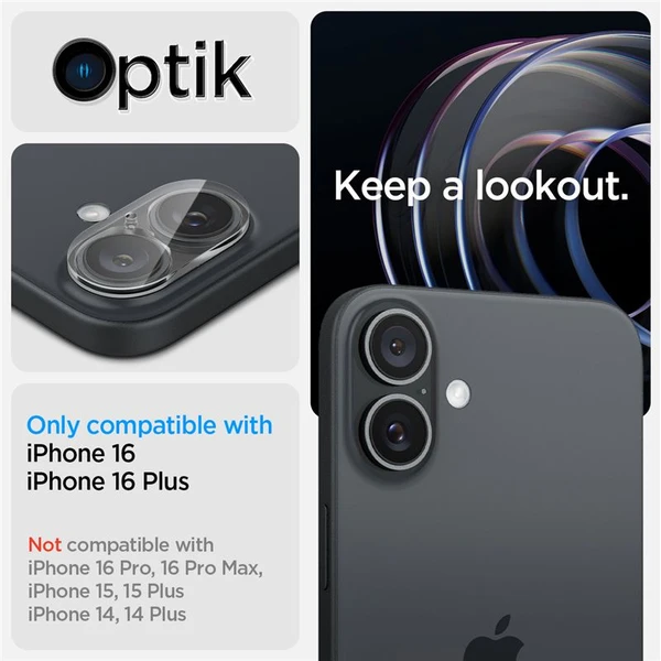 Spigen Glass tR Optik sada skel iPhone 16/16 Plus čirá (2-pack) - Ochranné folie a skla - Obrázek 152abf193def4abd9598ff6772523c7d